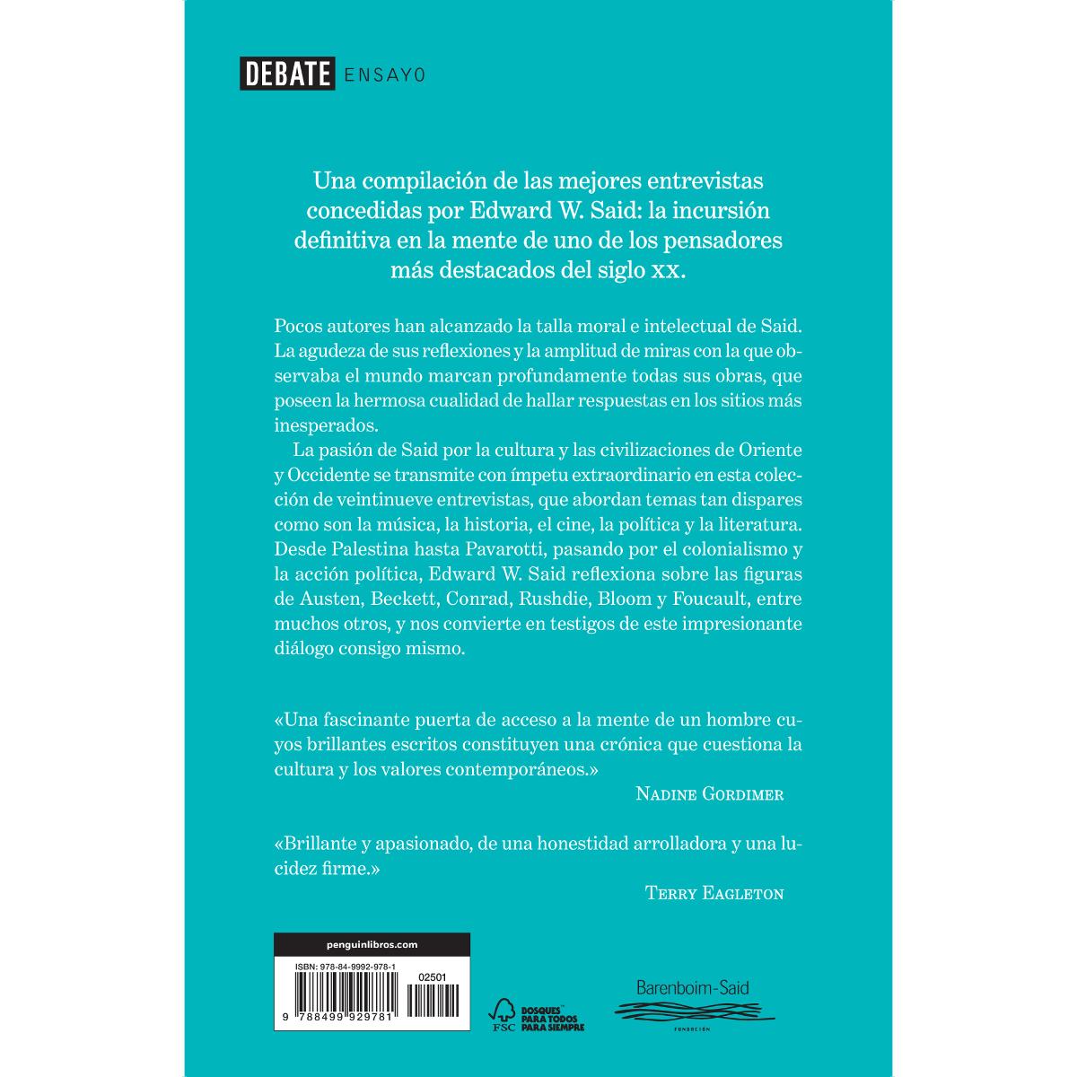 Poder, política y cultura: Entrevistas a Edward W. Said (Capa mole) 2