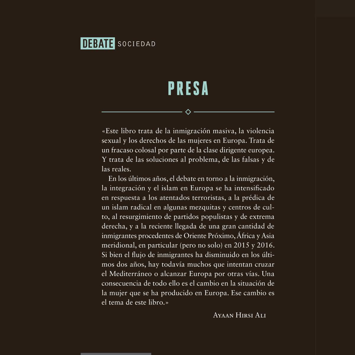 Presa: La inmigración, el islam y la erosión de los derechos de la mujer(Tapa blanda) 2