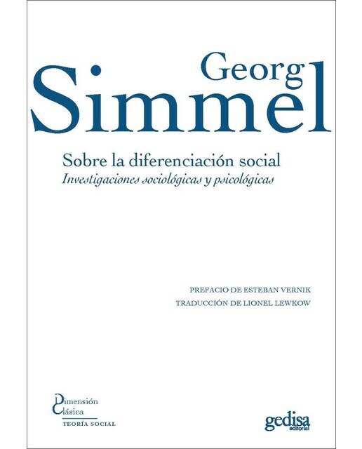 Sobre la diferenciación social: Investigaciones sociológicas y psicológicas (Capa mole com abas) 1