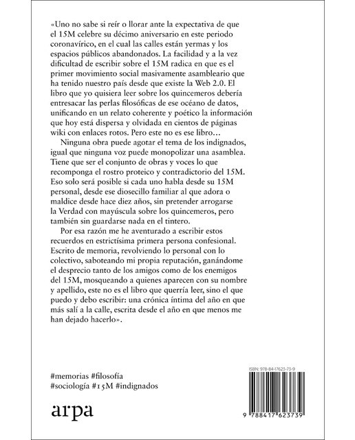Memorias y libelos del 15m(Tapa blanda) 1