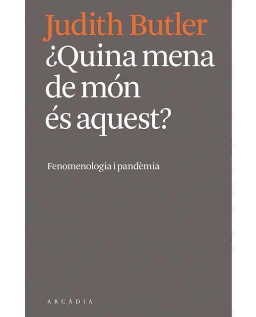 ¿quina mena de món és aquest?: Fenomenologia i pandèmia 1