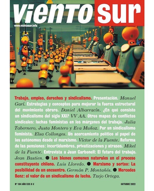 VIENTO SUR 184: TRABAJO, EMPLEO, DERECHOS Y SINDICALISMO ALTERNATIVO (Capa mole) 1