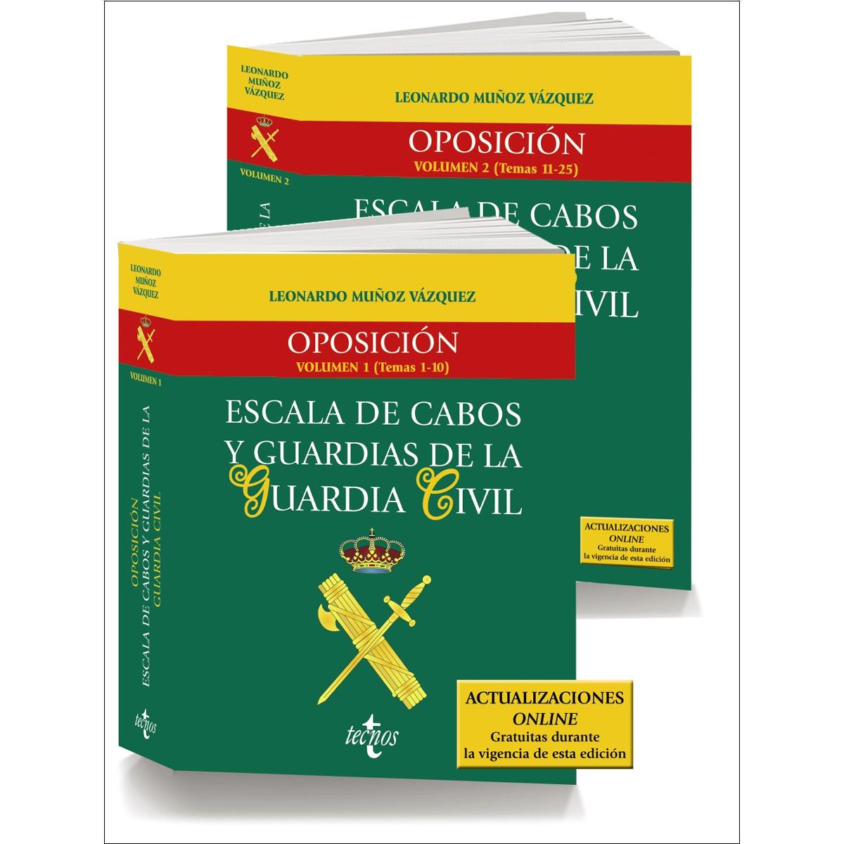 Pack Oposición Escala de Cabos y Guardias de la Guardia Civil: 2 volúmenes 1
