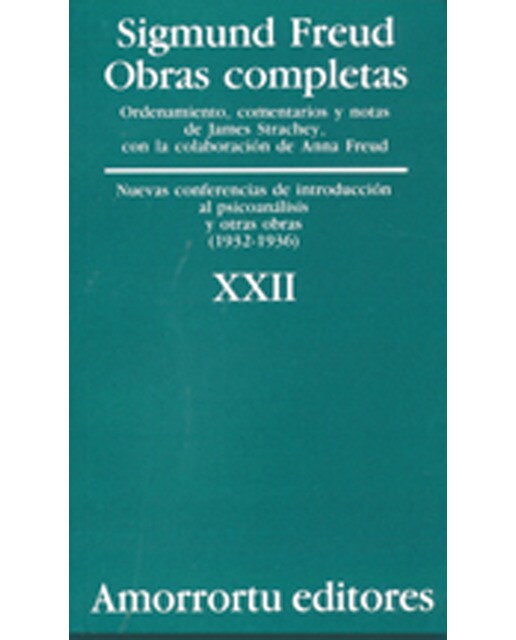 Obras Completas. Volumen 22: Nuevas conferencias de introducción al psicoanálisis, y otras obras (1932-1936) (Capa mole) 1