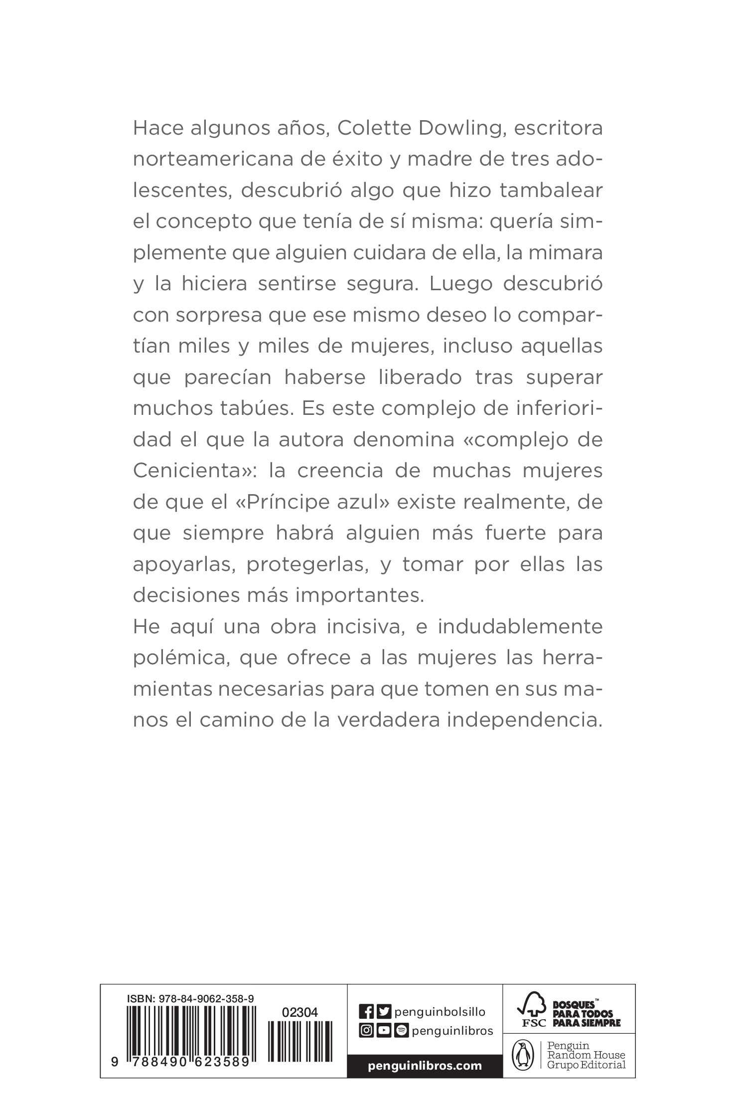 El complejo de Cenicienta: El miedo de las mujeres a la independencia (Bolso) (Capa mole) 2