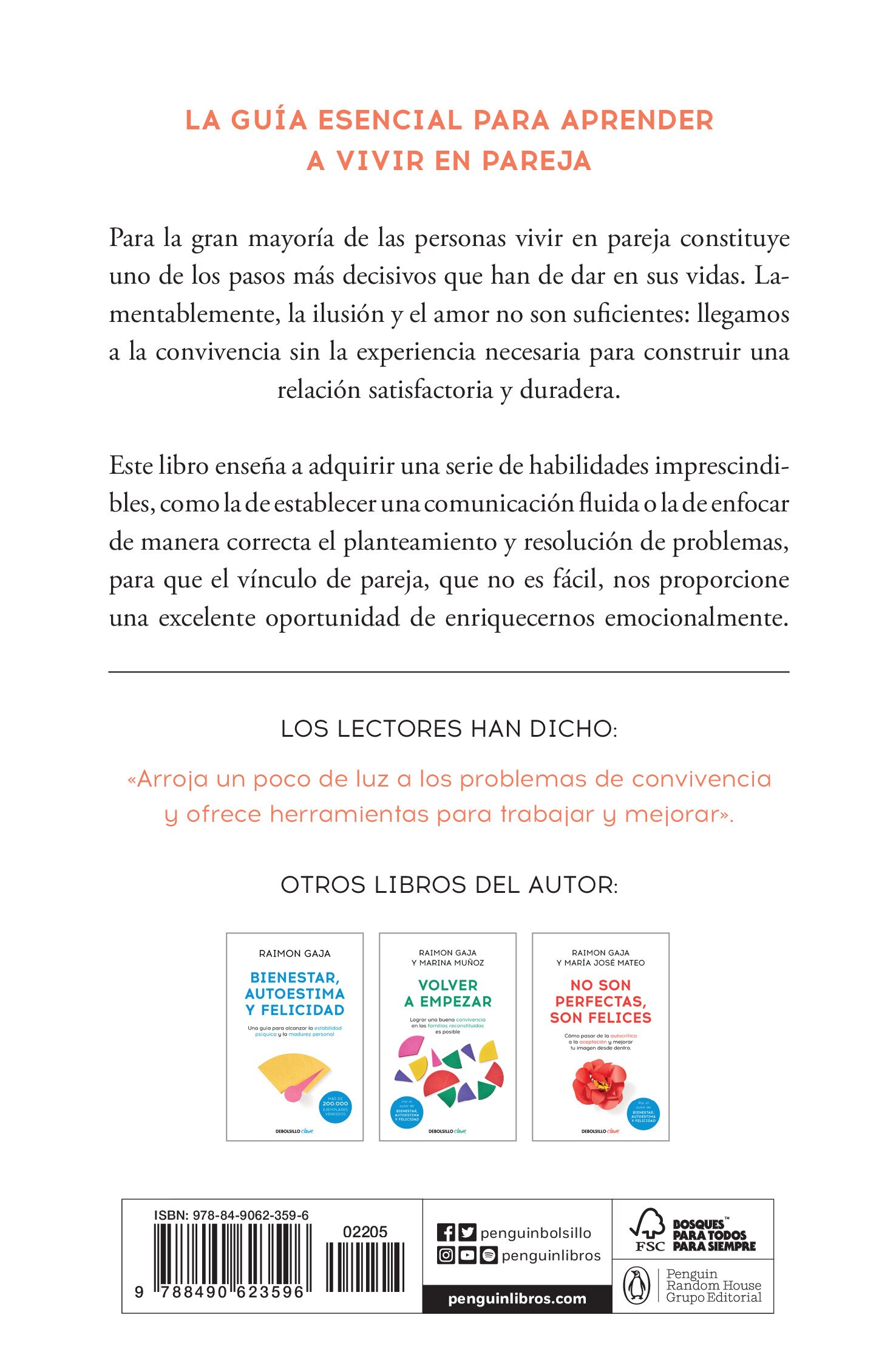 Vivir en pareja: Tecnicas sencillas pero eficaces para una convivencia feliz (Bolsillo) (Tapa blanda) 2