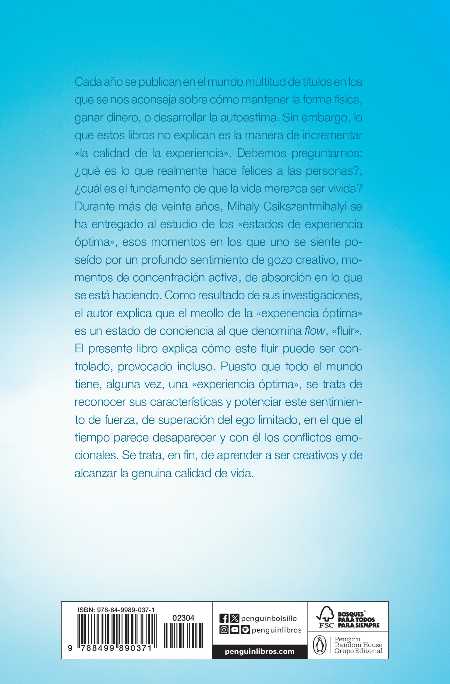 Fluir (Flow): Una psicología de la felicidad (Bolso) (Capa mole) 2