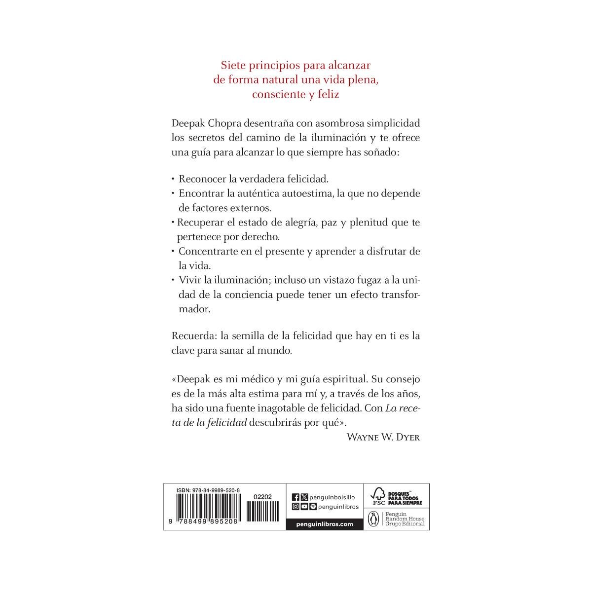 La receta de la felicidad: Las siete claves de la felicidad y la iluminación(Bolsillo) (Tapa blanda) 2