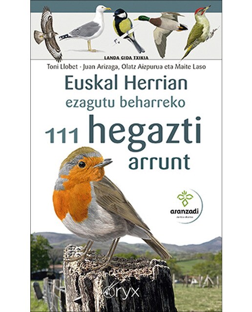 Imagem 0 de Euskal Herrian ezagutu beharreko 111 hegazti arrunt (Capa mole)