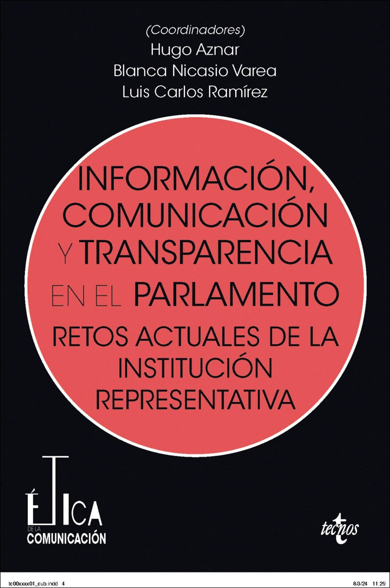 Imagem 0 de Información, comunicación y transparencia en el parlamento: Retos actuales de la institución representativa (Capa mole com abas)