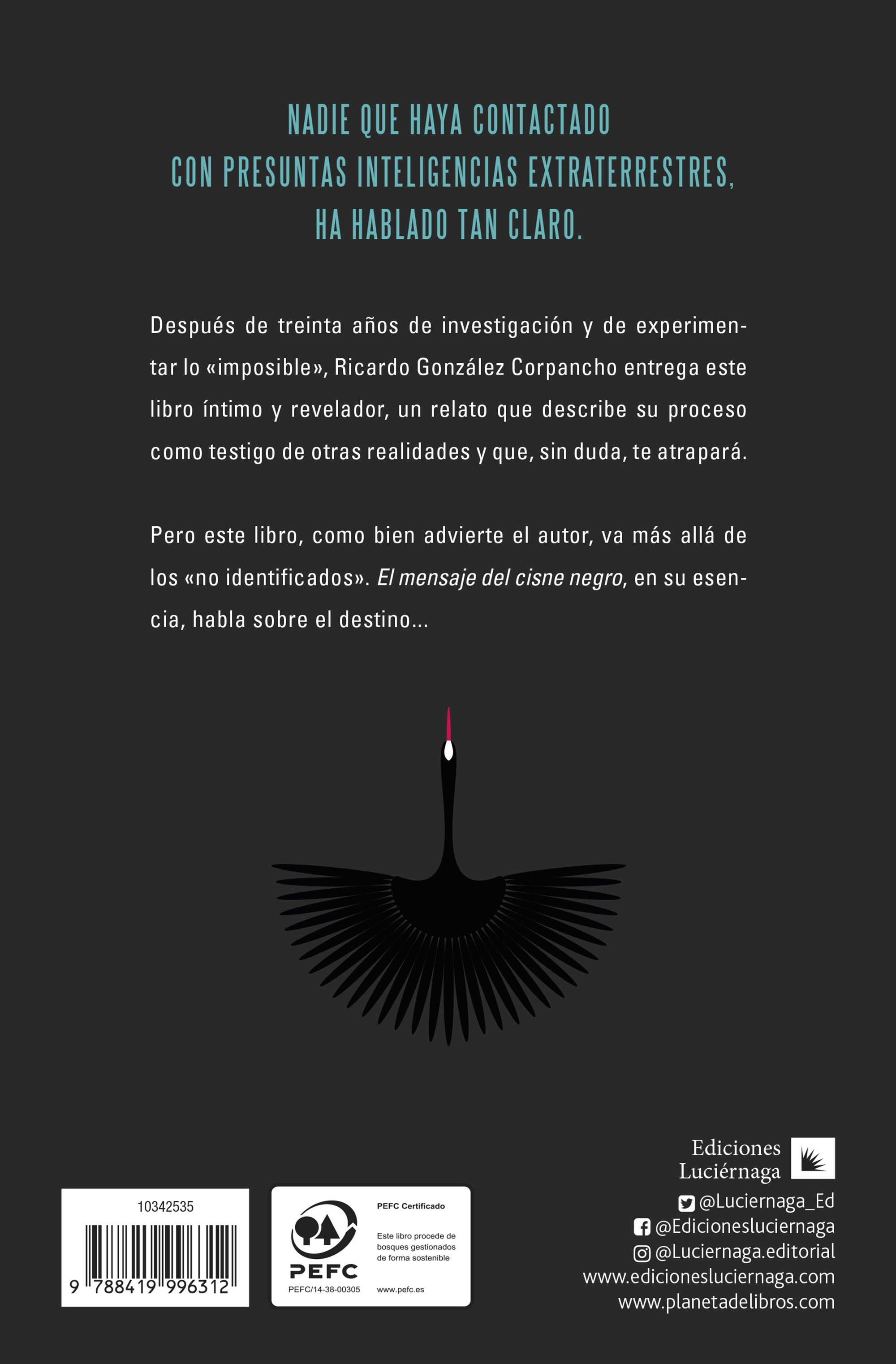 El mensaje del cisne negro (Capa mole com abas) 2
