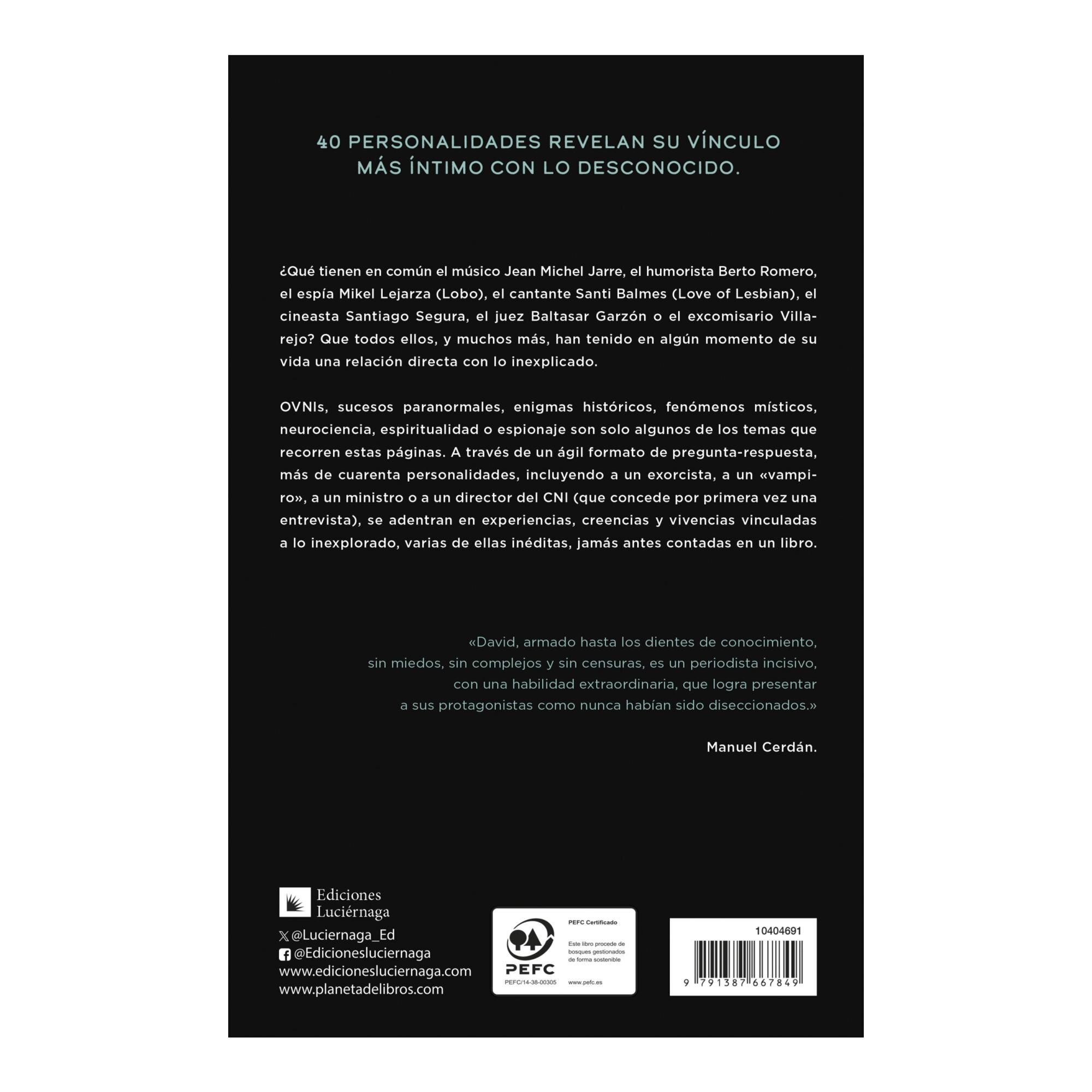 DIÁLOGOS SOBRE LO DESCONOCIDO (Tapa blanda con solapas) 2
