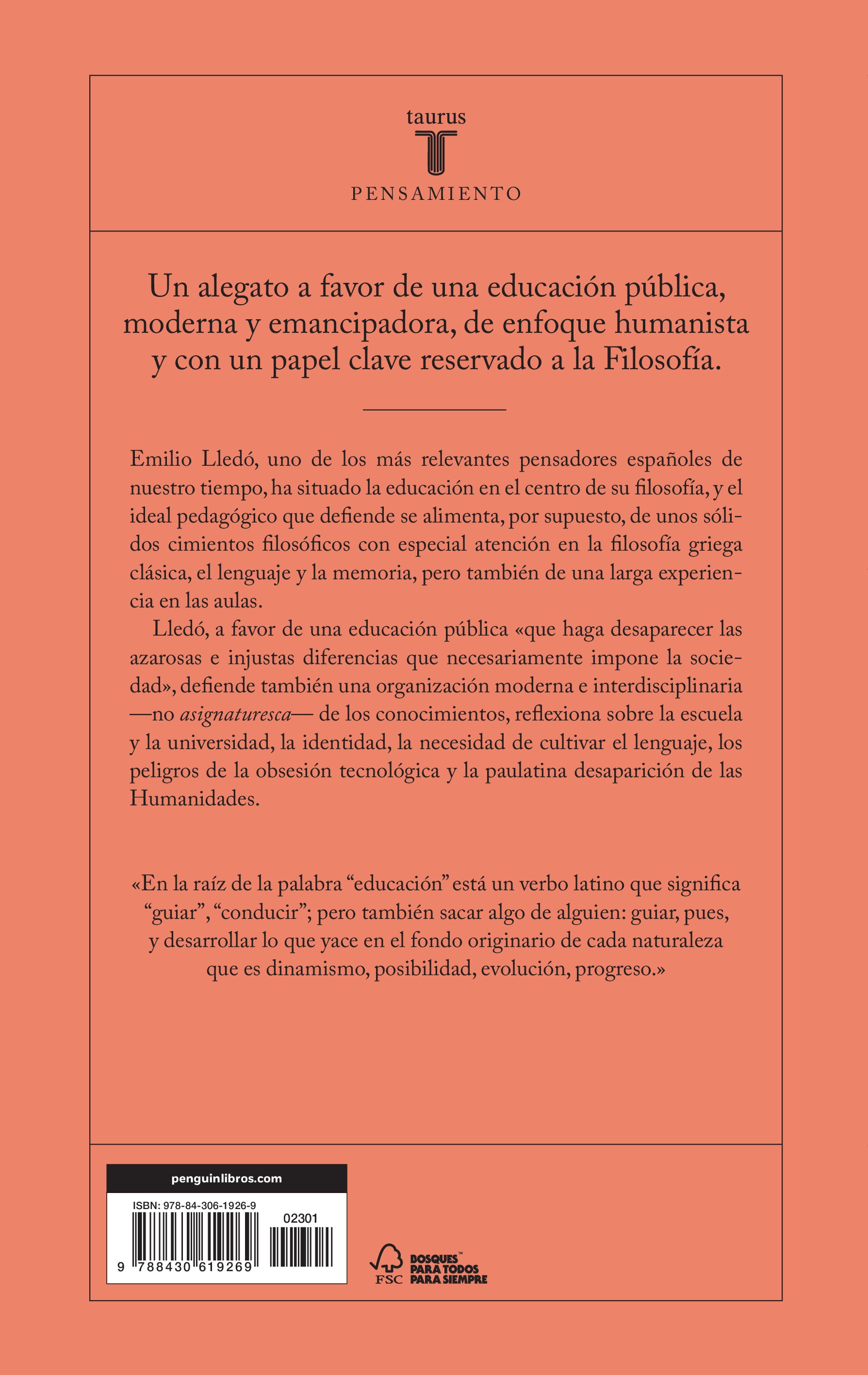 Sobre la educación: La necesidad de la literatura y la vigencia de la filosofía (Tapa blanda) 2