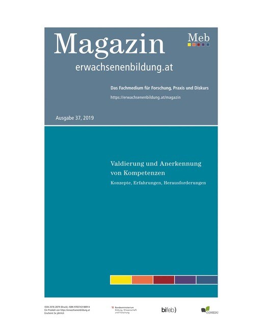 Validierung und Anerkennung von Kompetenzen. K 1