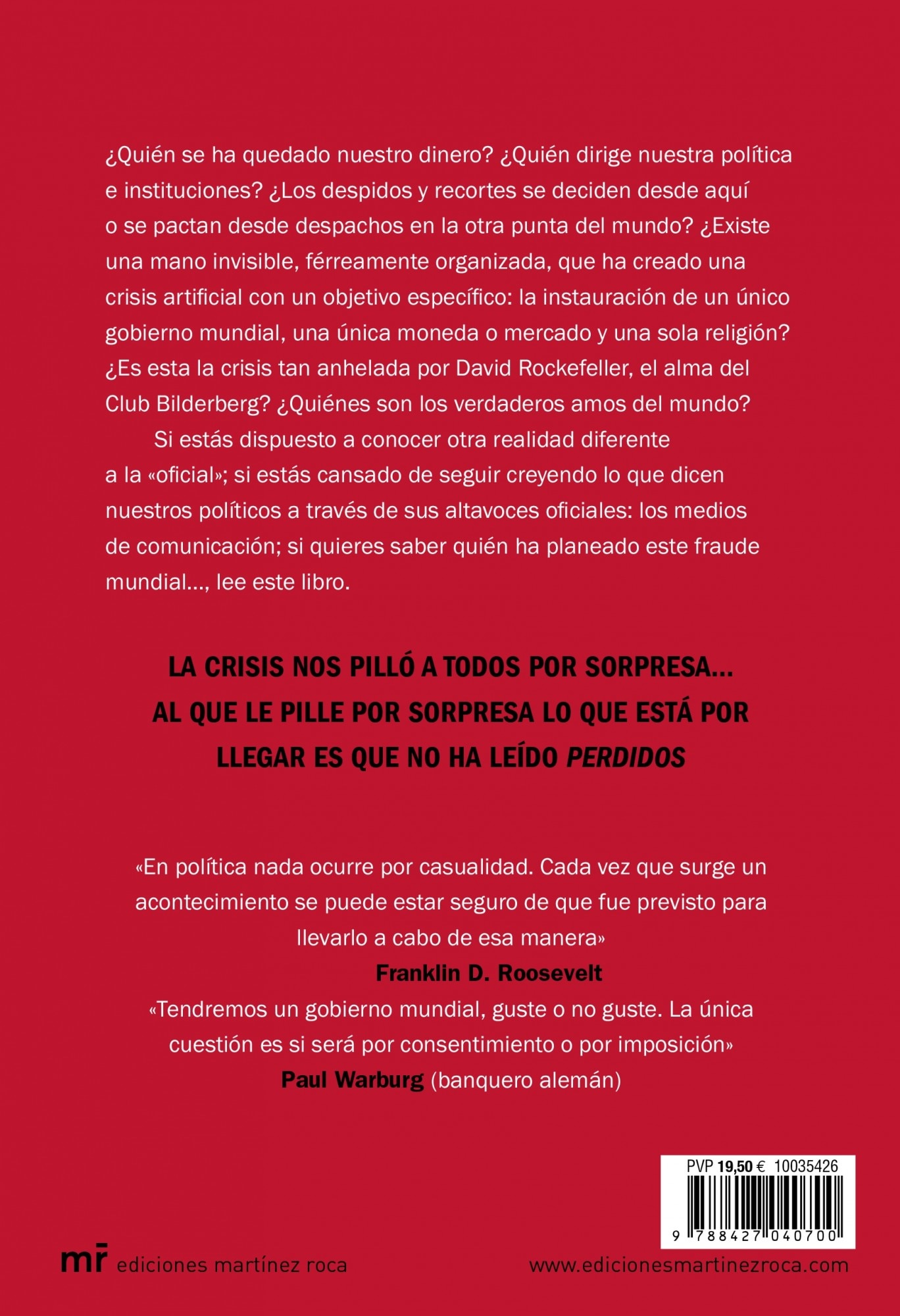 Perdidos: ¿Quién maneja los hilos del poder? Los planes secretos del Club Bilderberg (Capa mole com abas) 2
