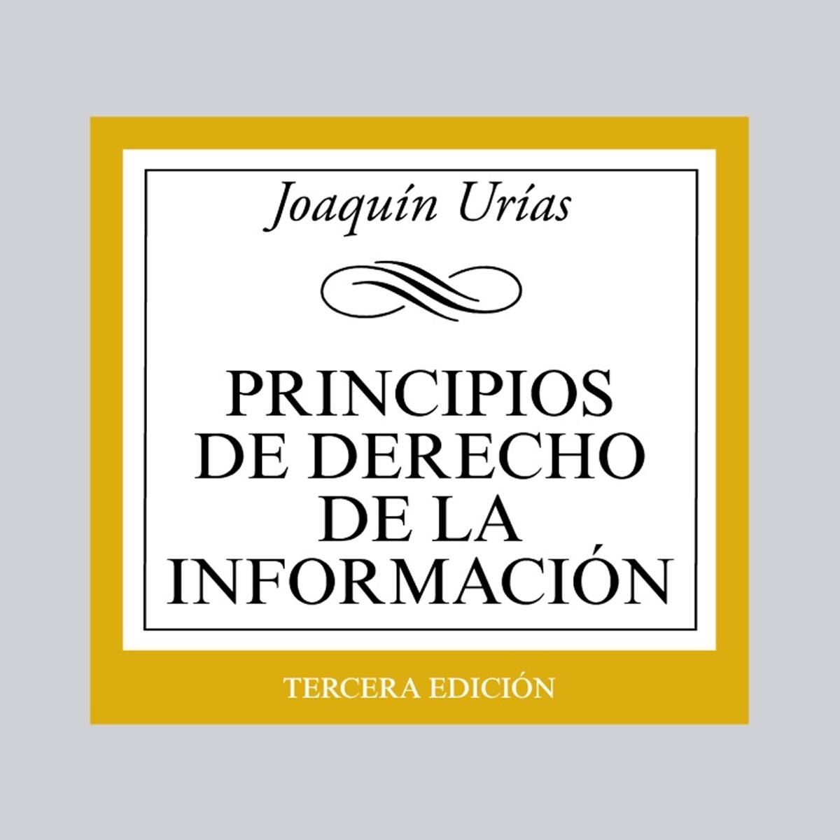 Imagem 0 de Principios de Derecho de la Información (Capa mole)