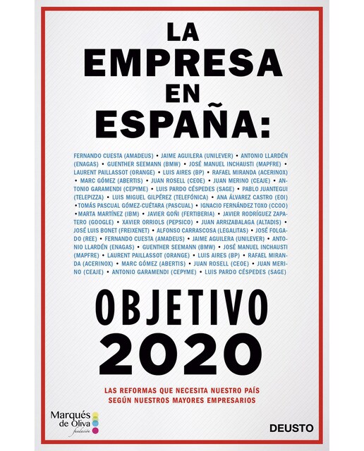 Imagen 0 de La empresa en España: objetivo 2020 (Tapa blanda con solapas Tapa blanda)
