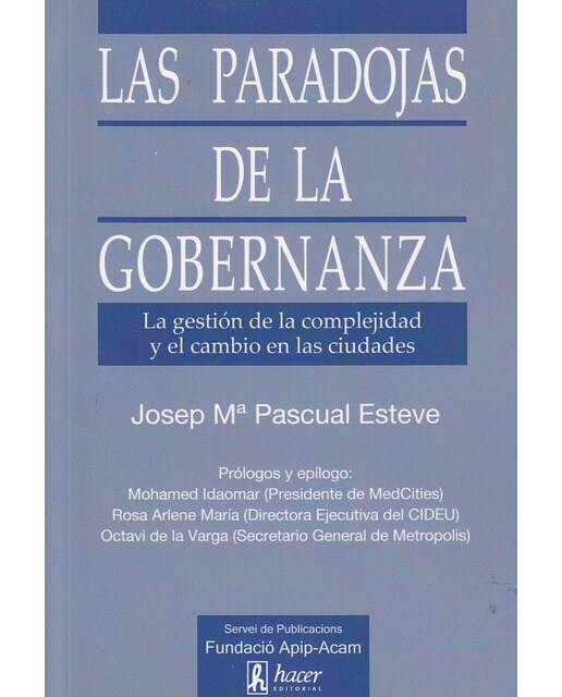 Las paradojas de la gobernanza 1
