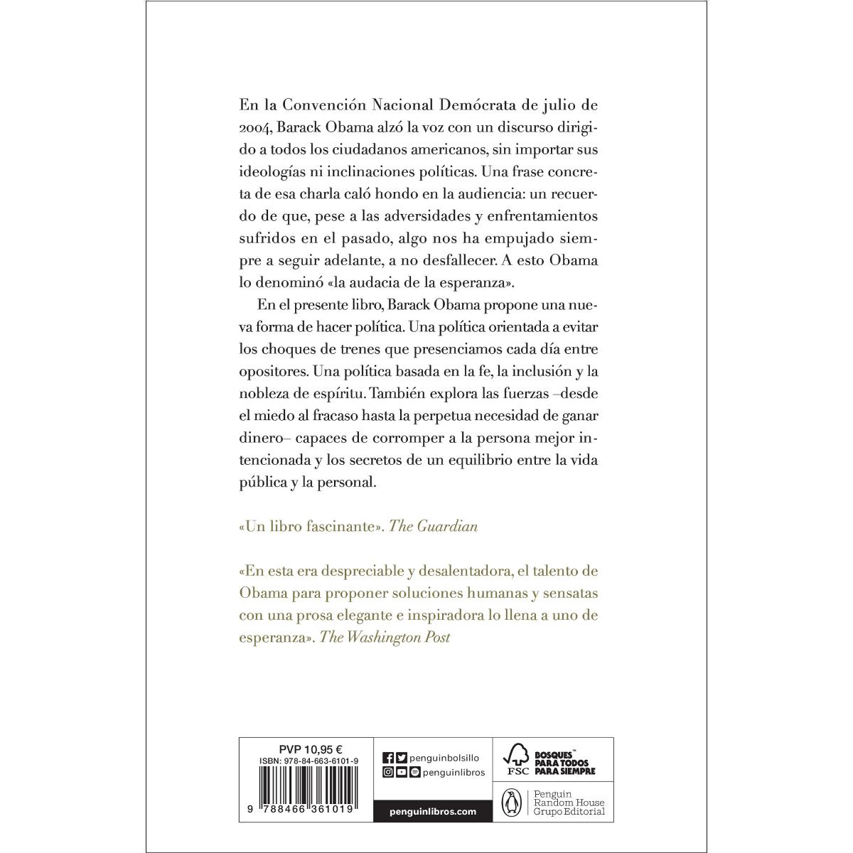 La audacia de la esperanza: Reflexiones sobre cómo restaurar el sueño americano(Bolsillo) (Tapa blanda) 2