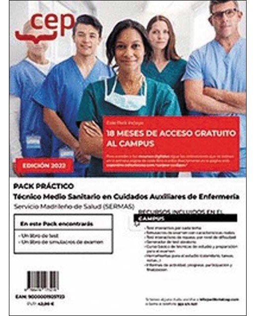 Cuestionarios técnico medio sanitario en cuidados auxiliares de enfermería servicio madrileño de salud