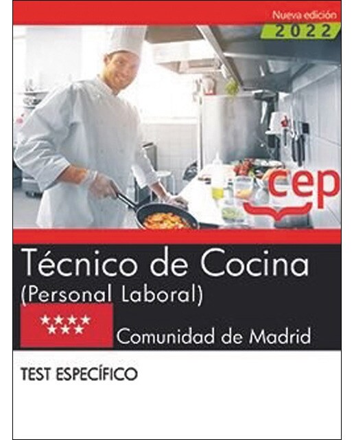 Técnico de cocina . Comunidad de Madrid. Test específico