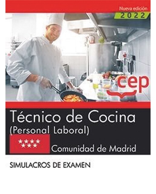 Técnico de cocina . Comunidad de madrid. Simulacros de examen
