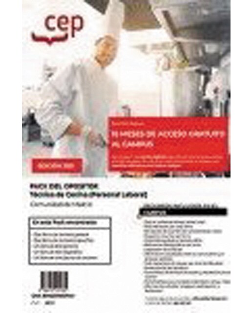 Pack opositor tecnico cocina personal laboral comu