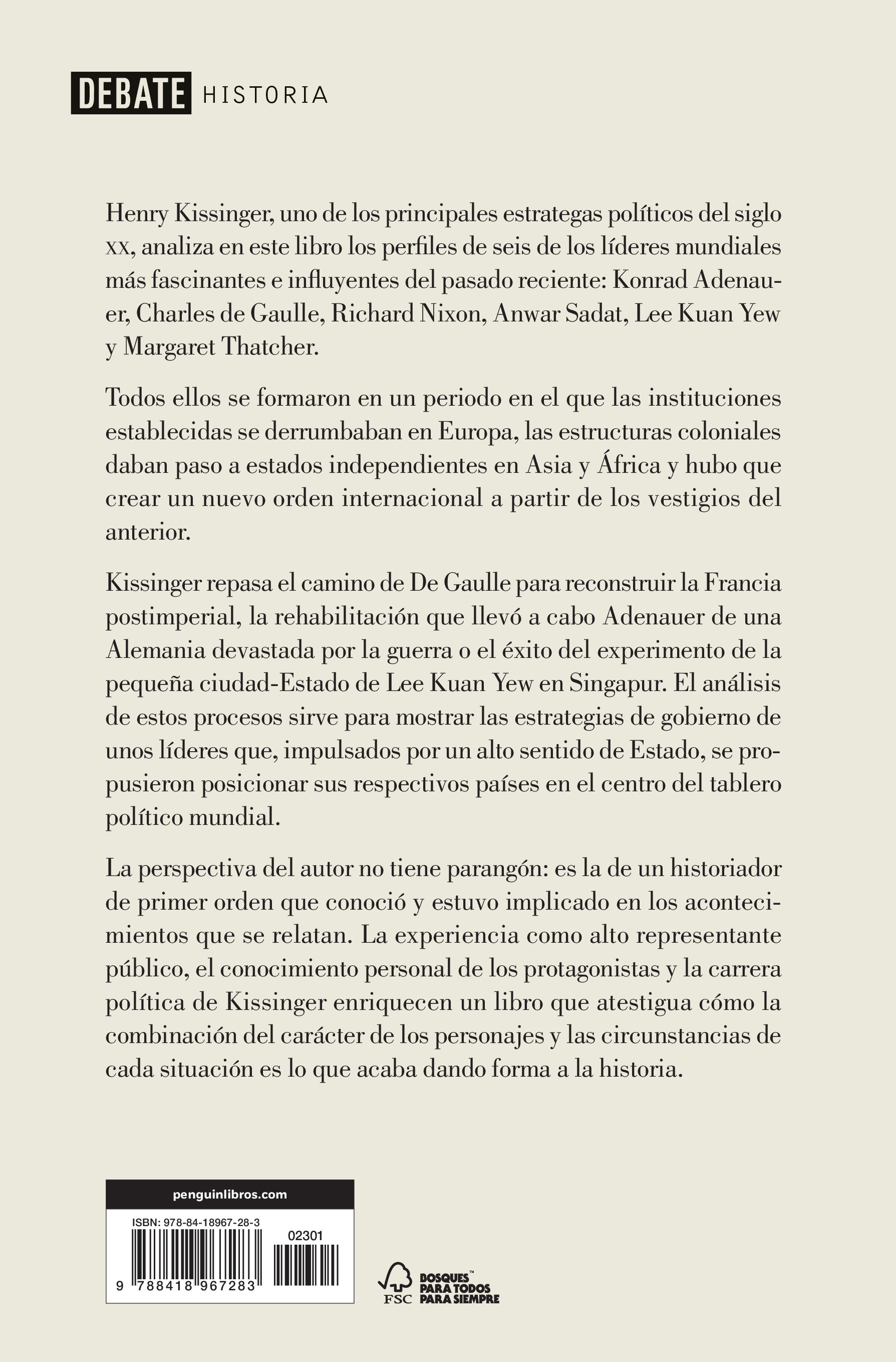 Liderazgo: Seis estudios sobre estrategia mundial (Capa mole) 2
