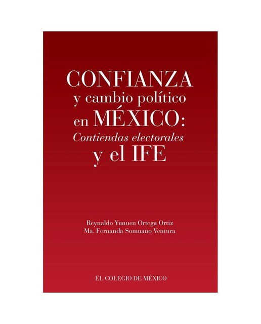 Confianza y cambio político en méxico 1