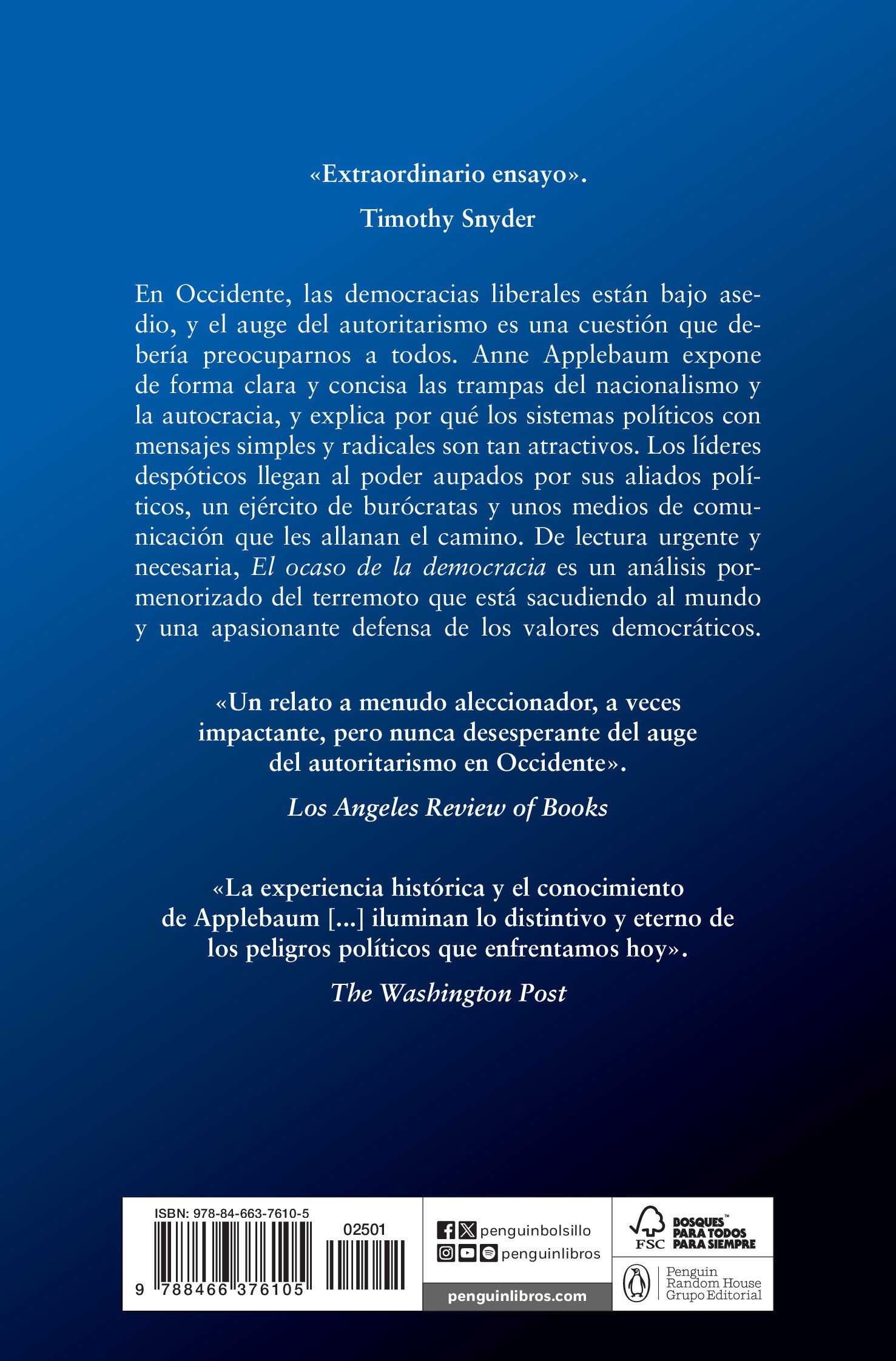 El ocaso de la democracia (Bolsillo Tapa blanda) 2