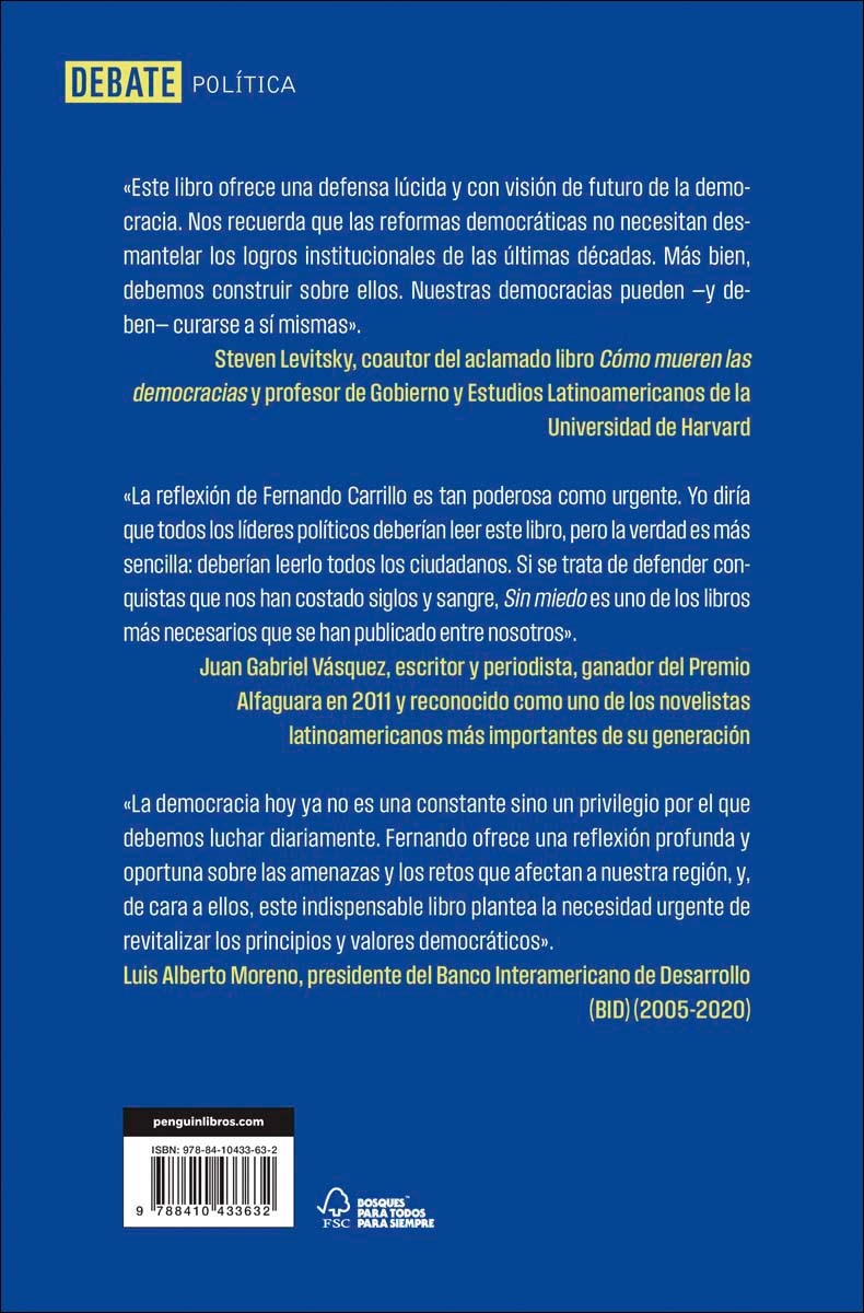 Sin miedo: Defender la democracia desde la democracia (Capa mole) 2