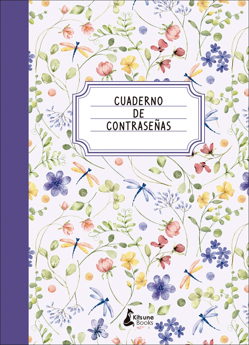 Cuaderno de contraseñas (cubierta lila) (Capa mole) 1