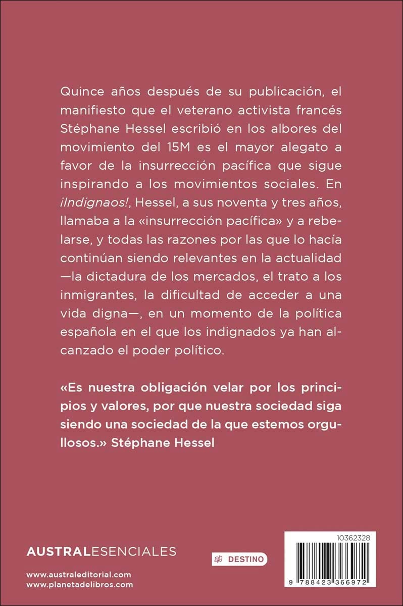 ¡Indignaos!  (Bolsillo Tapa blanda) 2