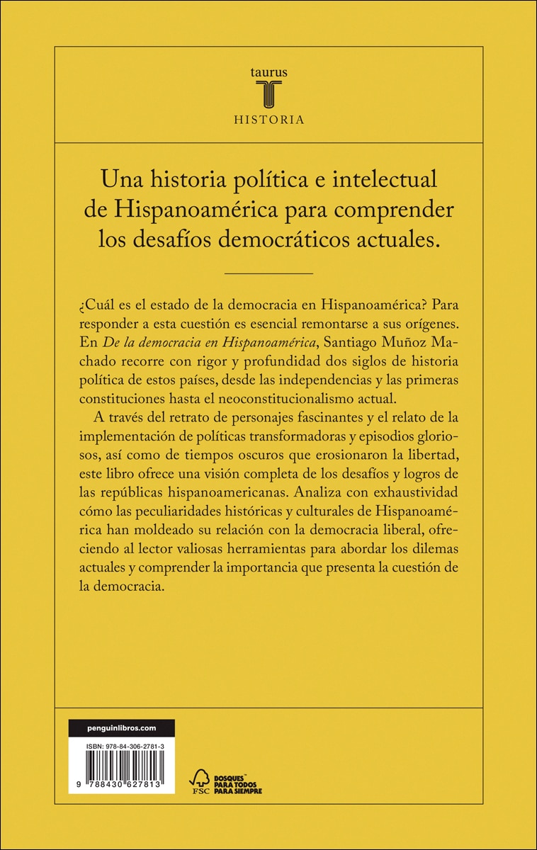 De la democracia en Hispanoamérica  (Tapa blanda) 2