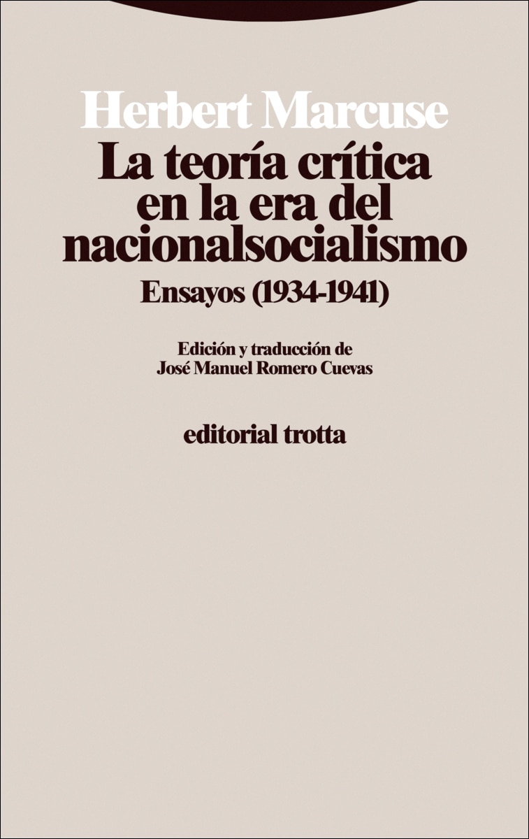 Imagem 0 de La teoría crítica en la era del nacionalsocialismo: Ensayos (1934-1941) (Capa mole com abas)