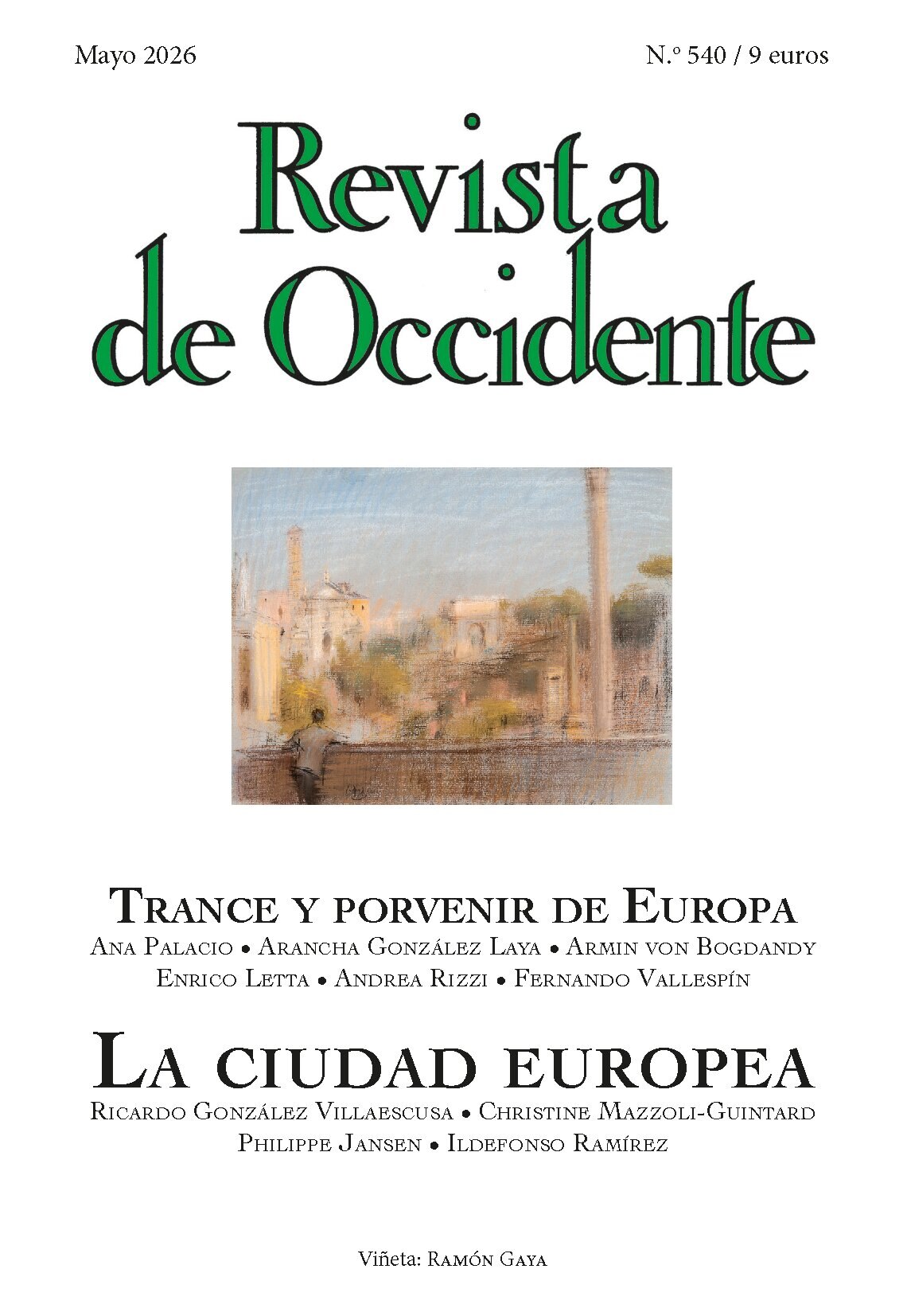 Imagen 0 de REVISTA DE OCCIDENTE 540 (Tapa blanda)