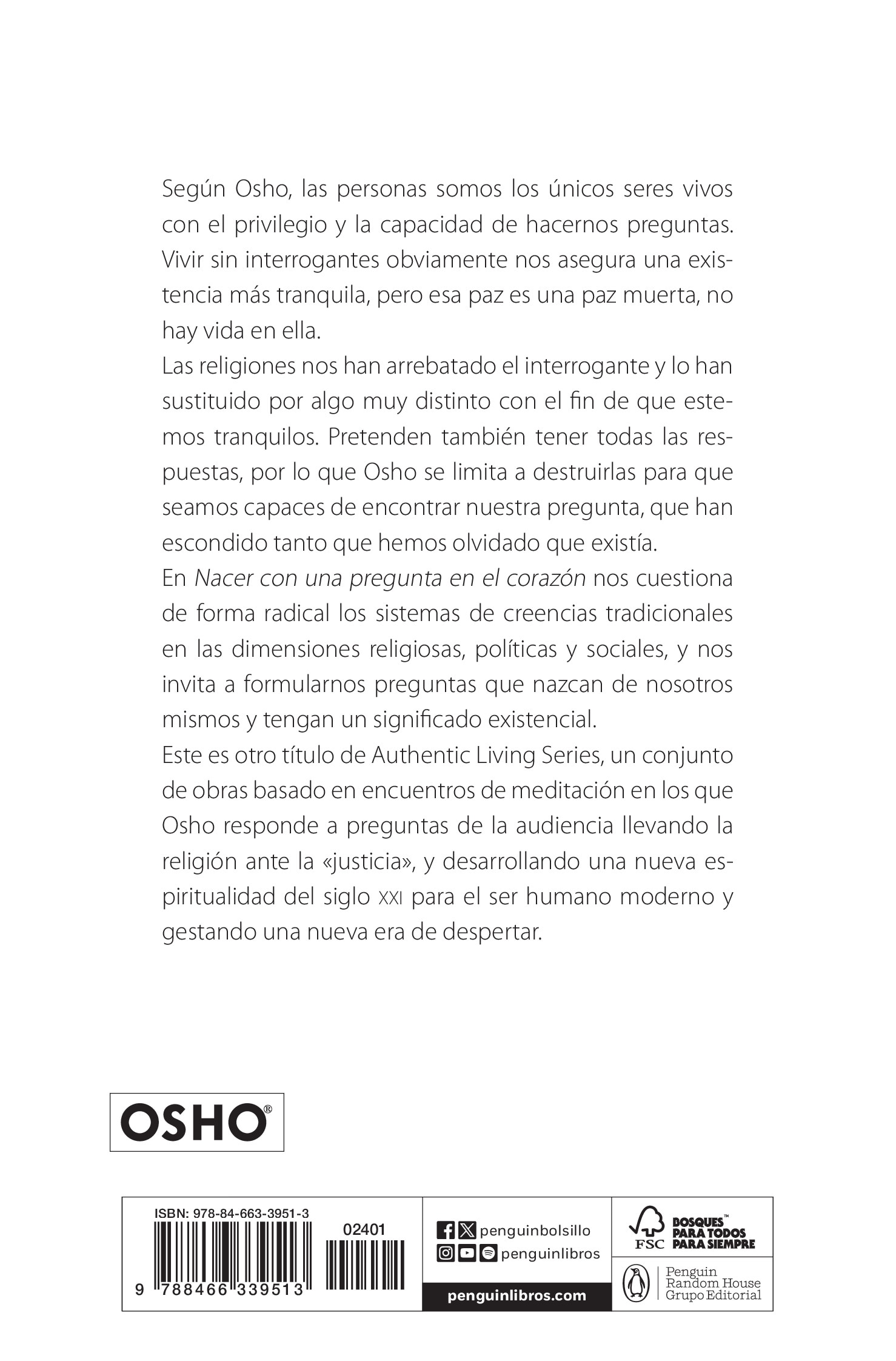 Nacer con una pregunta en el corazón (Authentic Living Series)  (Bolsillo) (Tapa blanda) 2