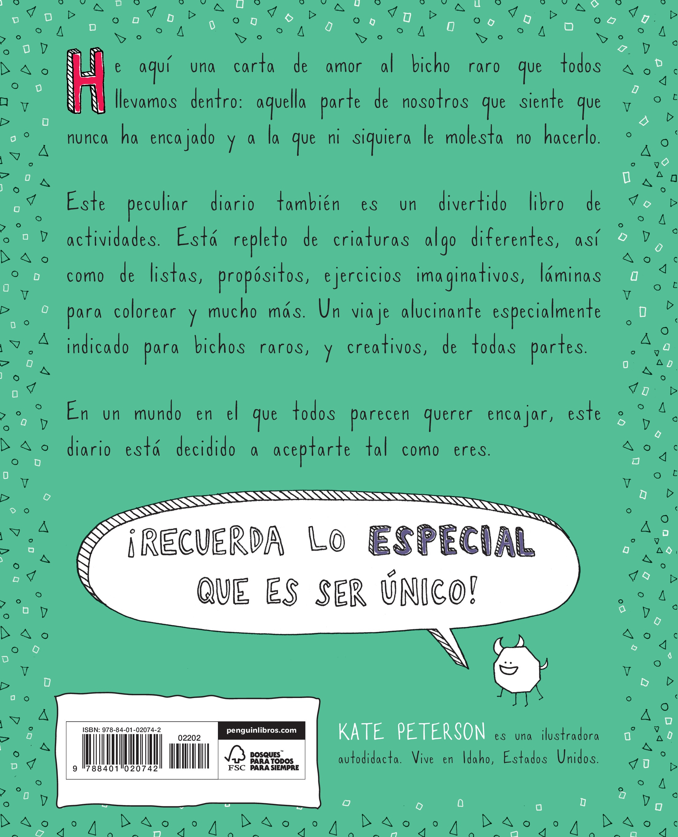Eres un bicho raro: Un diario creativo para seres únicos(Tapa blanda) 2