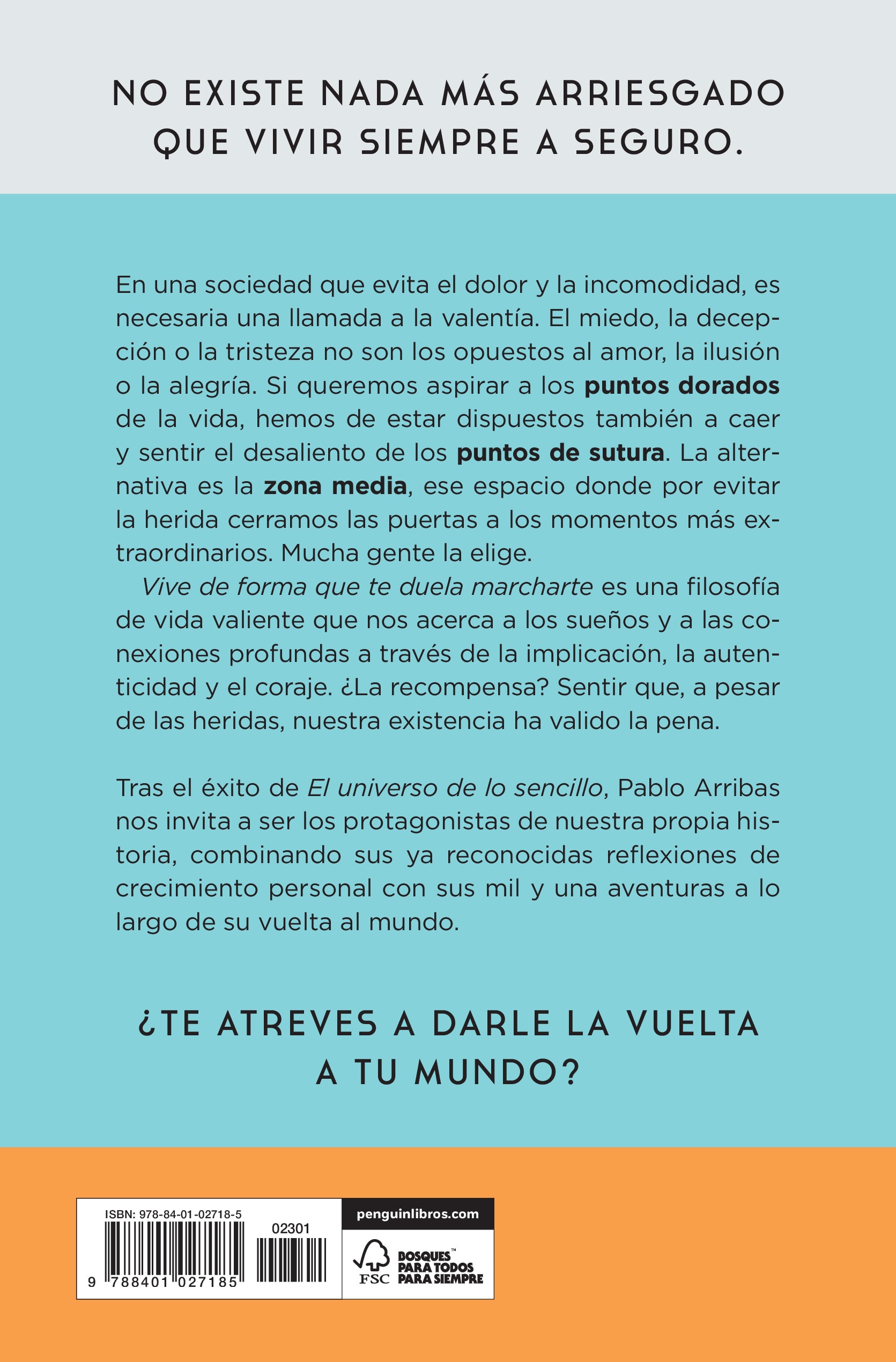 Vive de forma que te duela marcharte: Una filosofía de vida valiente para dar la vuelta a tu mundo(Tapa blanda) 2