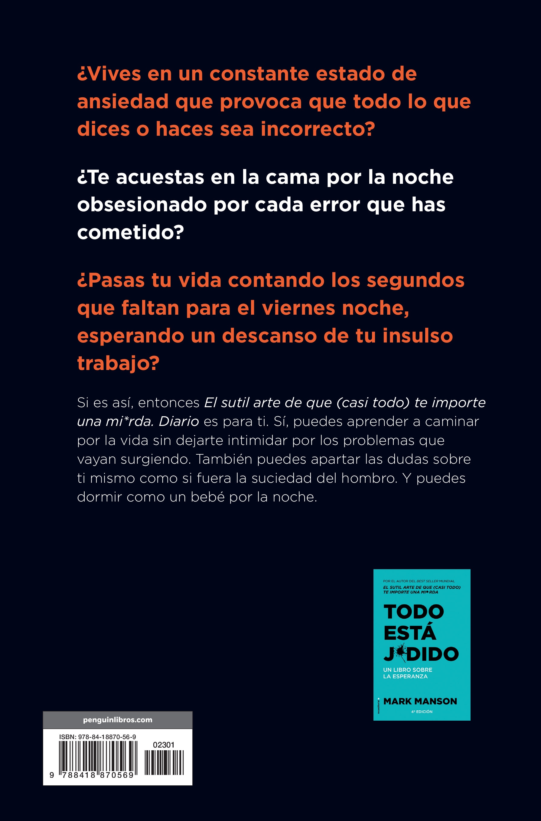 El sutil arte de que (casi todo) te importe una mierda. Diario (Capa mole com abas) 2