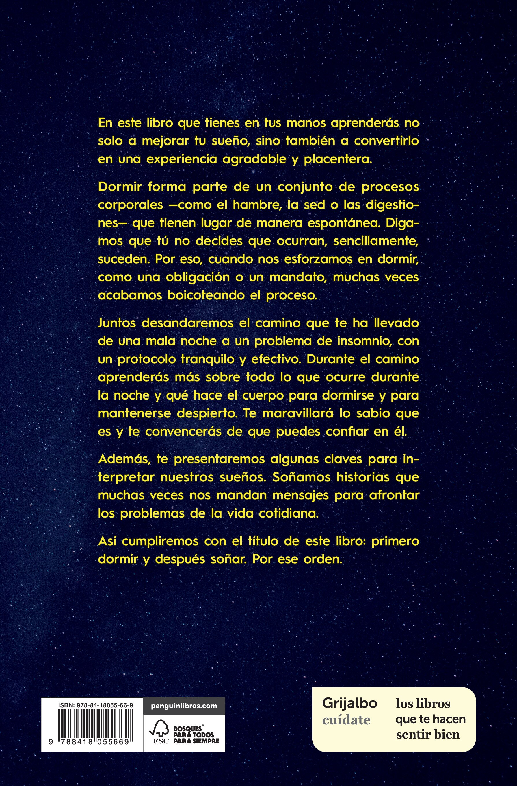 Primero dormir, después soñar: Un libro para comprender el insomnio  (Tapa blanda) 2