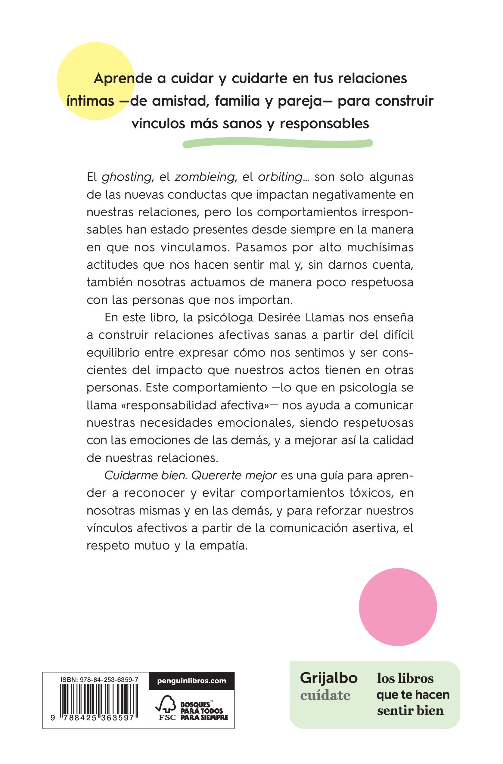 Cuidarme bien. Quererte mejor: Aprende a relacionarte de manera sana y responsable  (Tapa blanda) 2