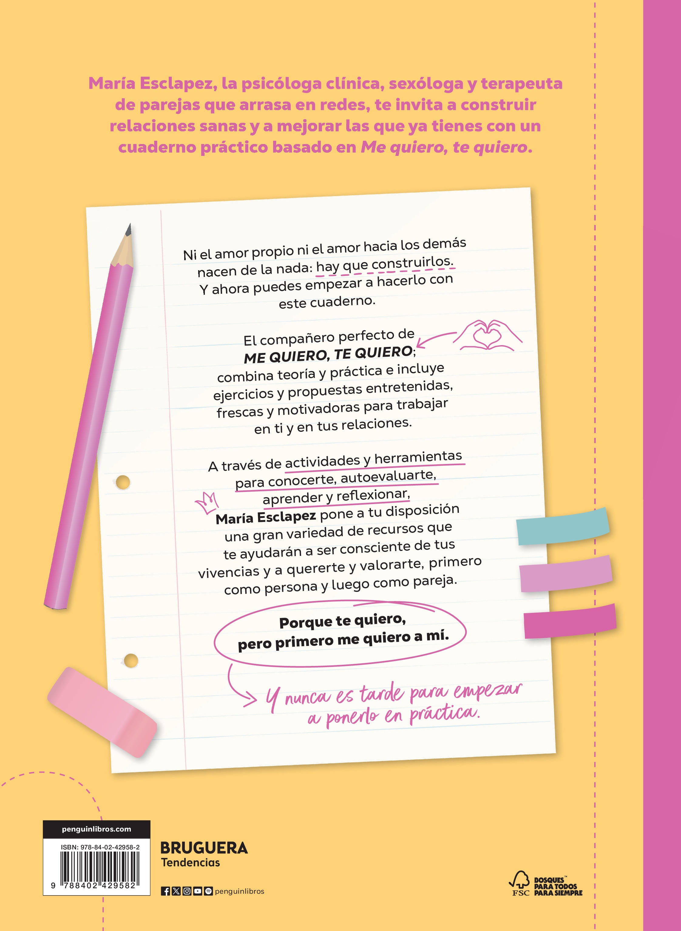 Me quiero, te quiero. El cuaderno: Ejercicios para desarrollar relaciones sanas (y mejorar las que ya tienes) (Capa mole) 2