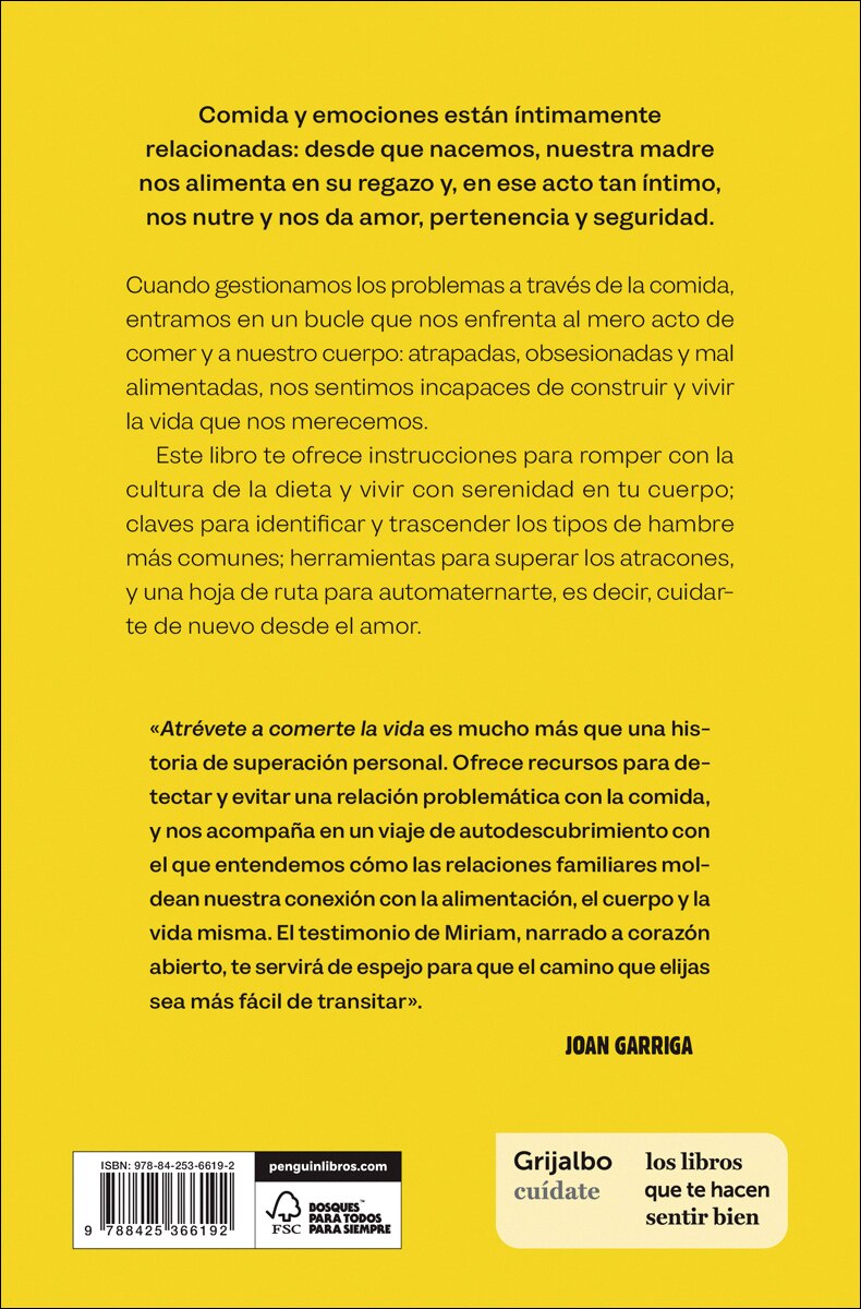 Atrévete a comerte la vida: Consejos prácticos para sanar tu relación con la comida  (Tapa blanda) 2