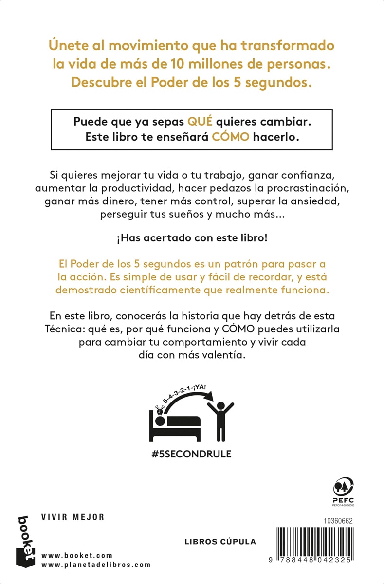 El Poder de los 5 segundos: Sé valiente en el día a día y transforma tu vida (Bolso) 2