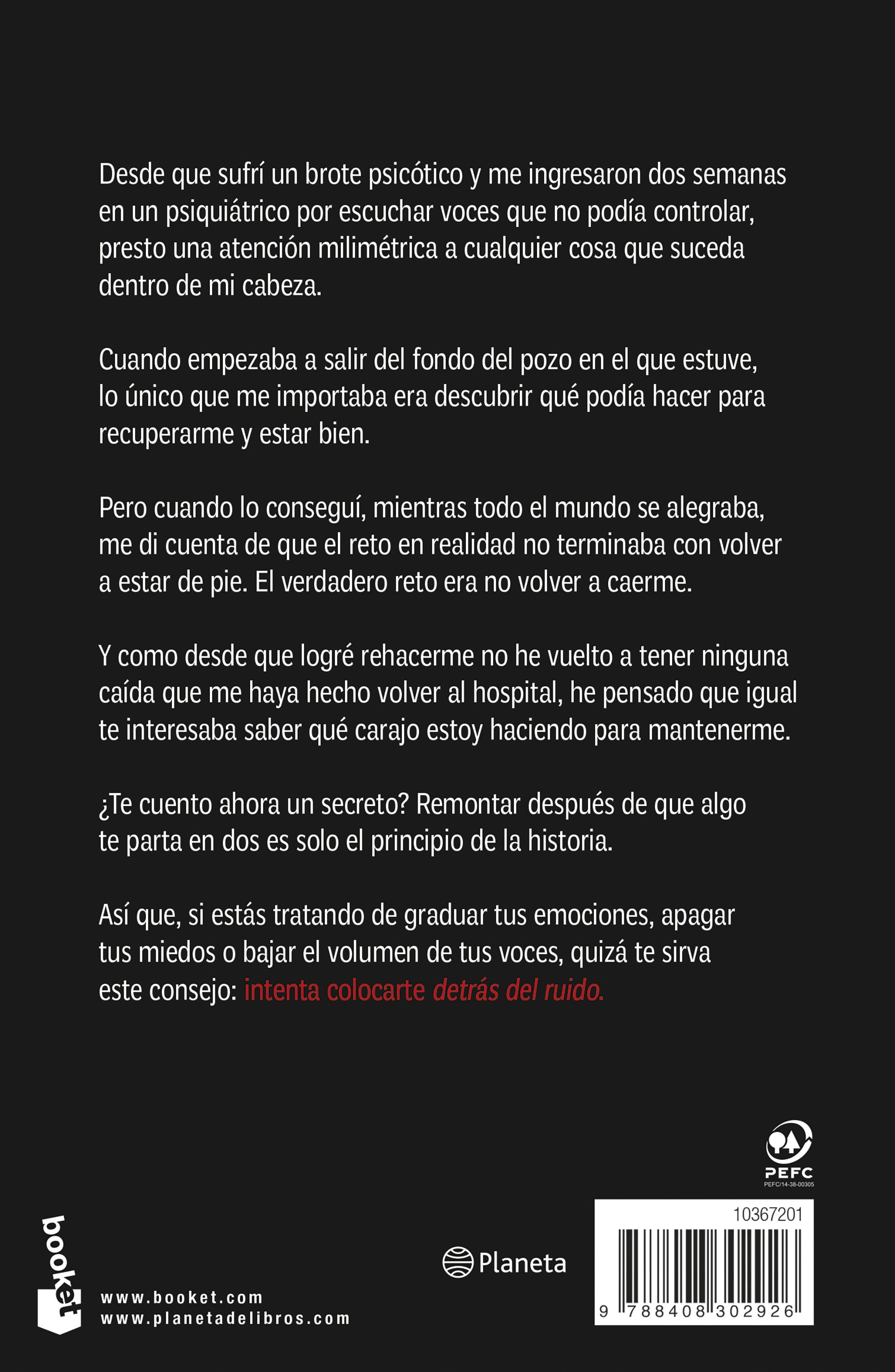 Detrás del ruido: Todo lo que aprendí para rehacerme por completo y mantener la cordura (Bolso) 2