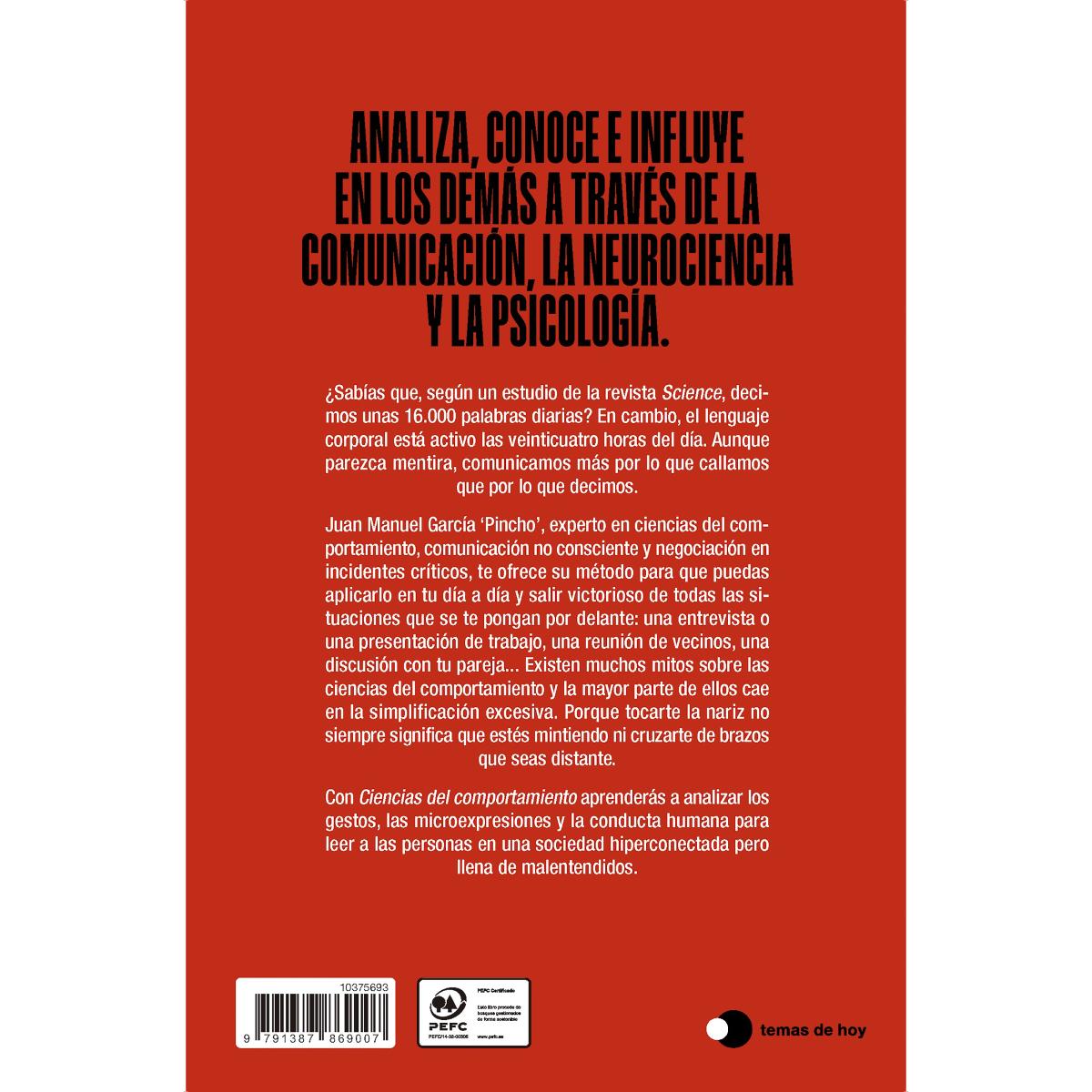 Ciencias del comportamiento: Domina la comunicación no consciente para leer a las personas e influir en ellas  (Tapa blanda con solapas) 2