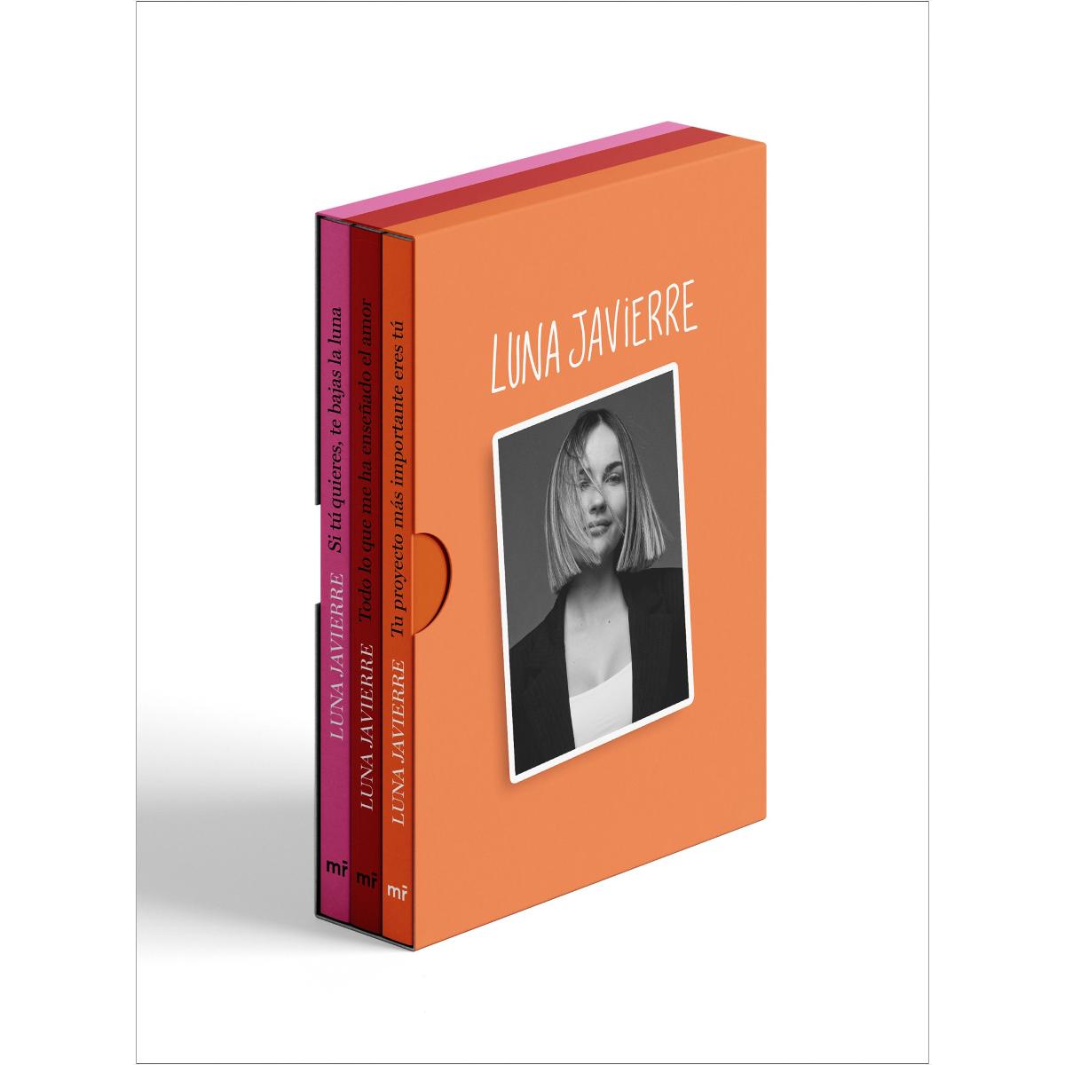 Imagem 0 de Estuche Luna Javierre: Si tú quieres, te bajas la luna + Todo lo que me ha enseñado el amor + Tu proyecto más importante eres tú (Capa mole com abas)