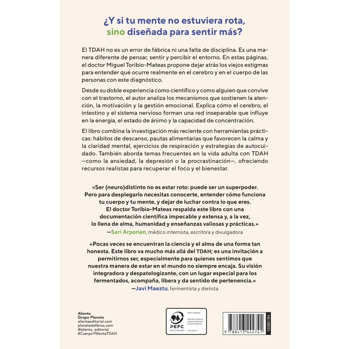 Cuerpo y mente TDAH: Neurociencia, nutrición y salud del eje intestino-cerebro para cuidarte con amabilidad (Capa mole com abas) 2