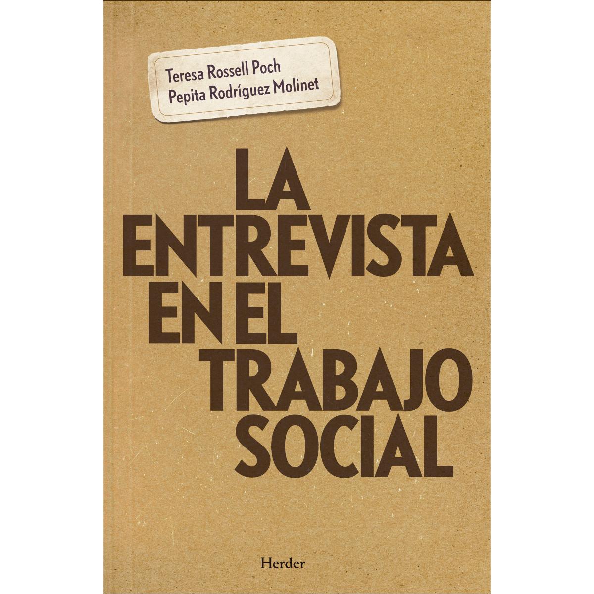 La entrevista en el trabajo social(Tapa blanda con solapas) 1